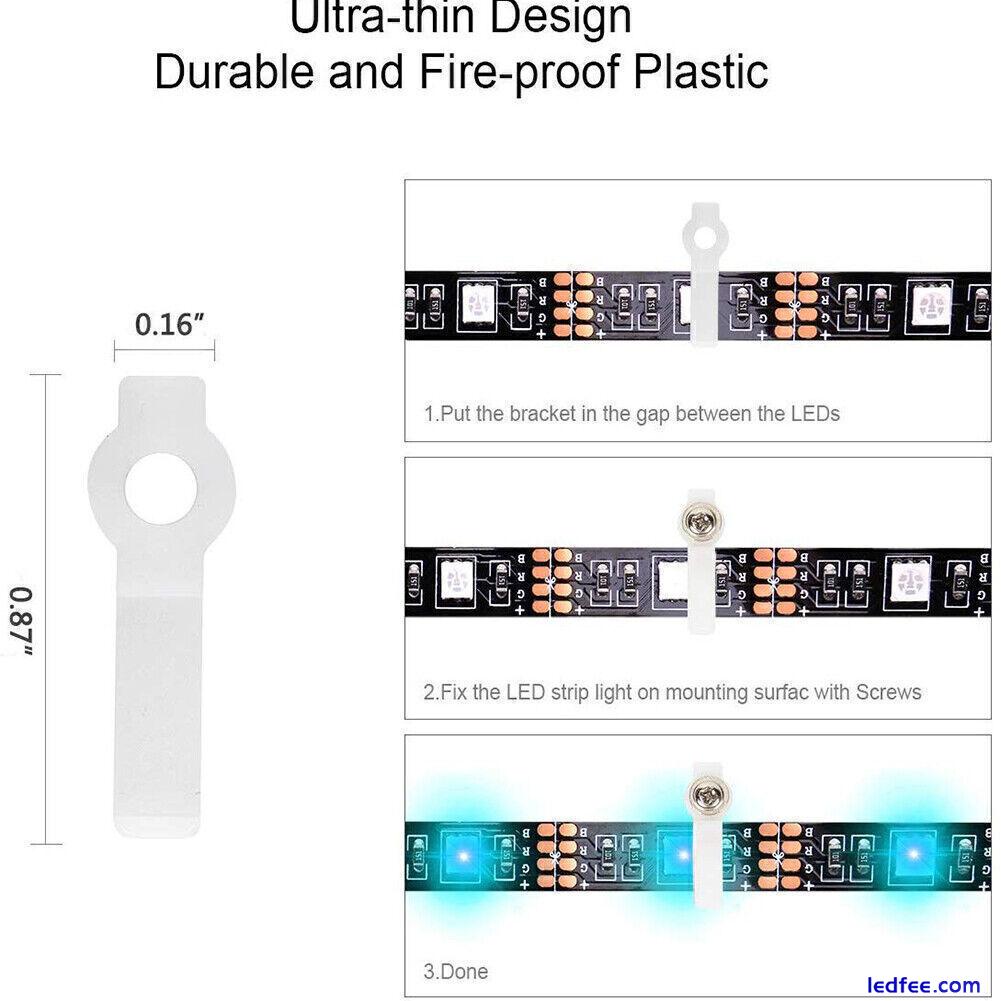 2x LED 4Pin LED Strip Light Connector 95Pcs/set RGB 5050 Adapter Accessories Kit 2 