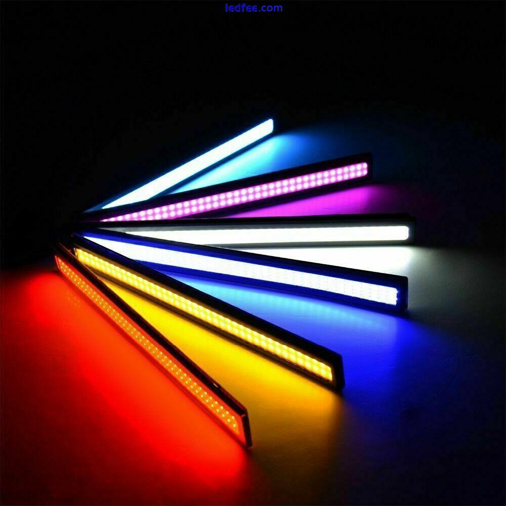 LED Car Interior Strip Lights Bar Lamp Car Van Caravan Boat 12V In 4 Color UK 0 