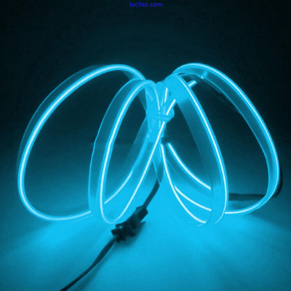 2M LED Car Interior Decor Atmosphere Strip Wire Light Lamp Accessories EOJ 1 