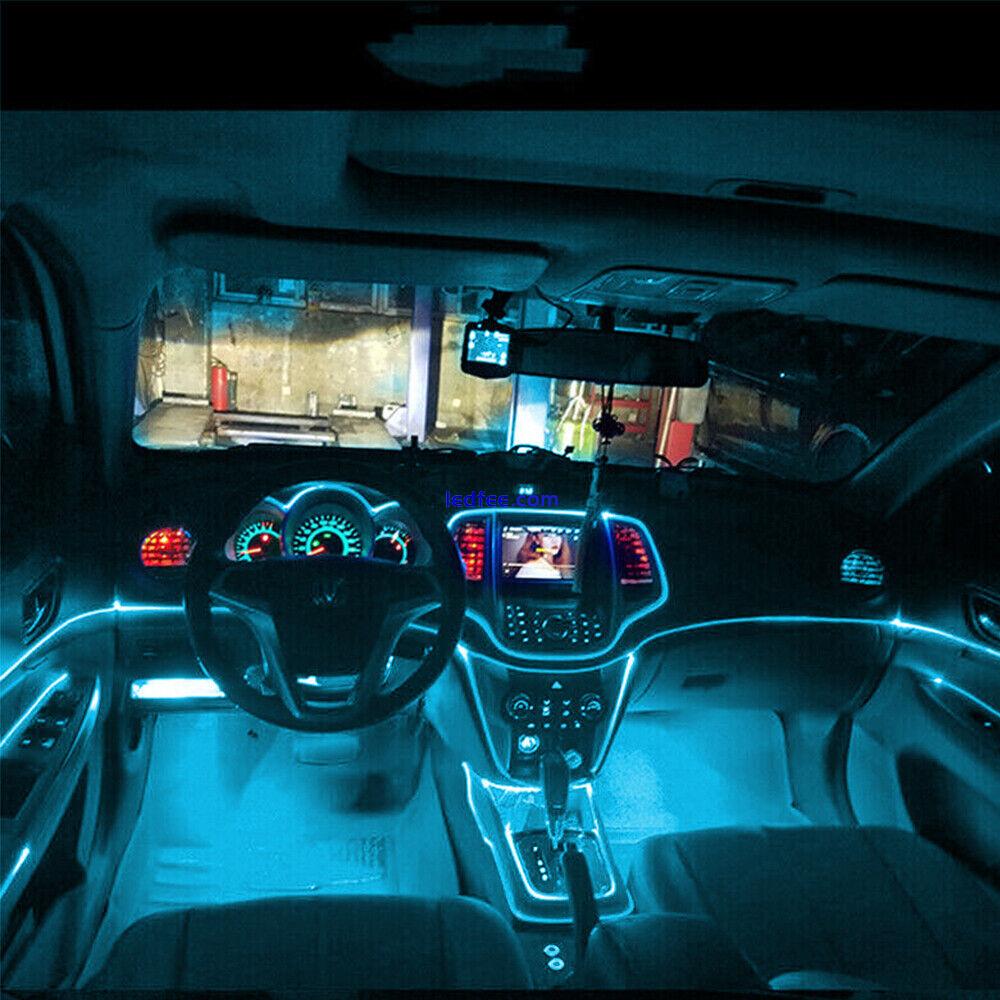 2M LED Car Interior Decor Atmosphere Strip Wire Light Lamp Accessories EOJ 0 