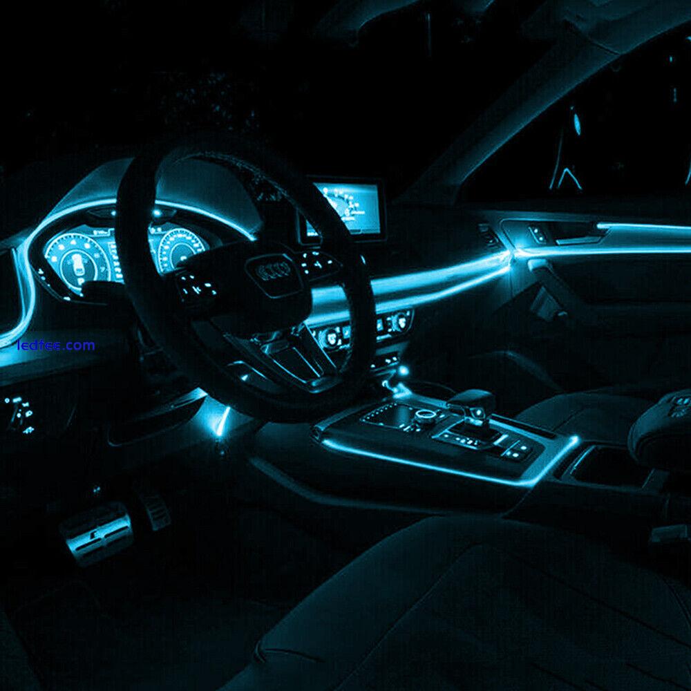 2M LED Car Interior Decor Atmosphere Strip Wire Light Lamp Accessories EOJ 2 