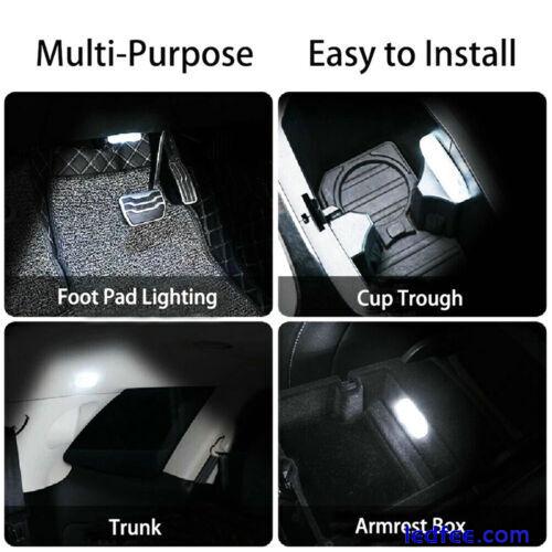 Car Interior Wireless LED Light Touch Sensor Auto Ambient USB RGB Lamp Light 5 