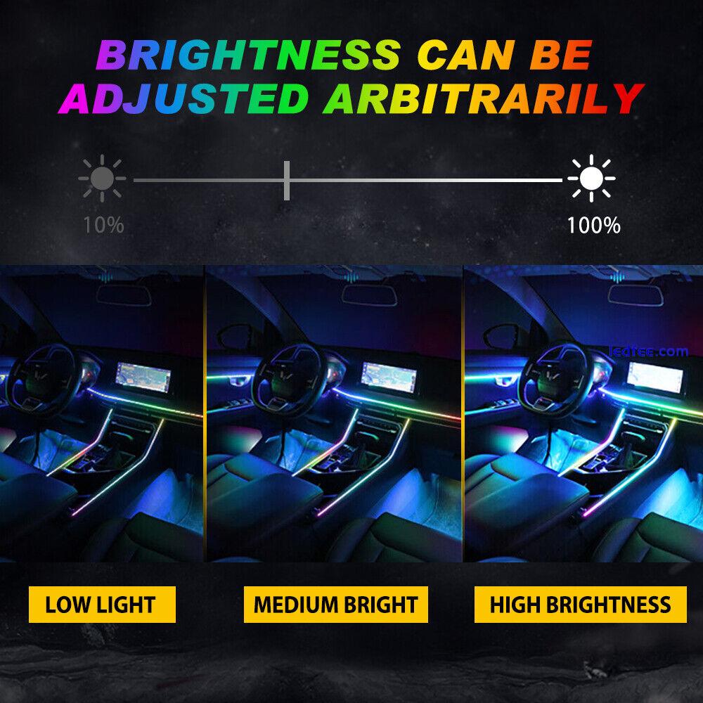 1In18 Accessories RGB LED Lights Car Interior Floor Decor Atmosphere Strip Lamp 3 
