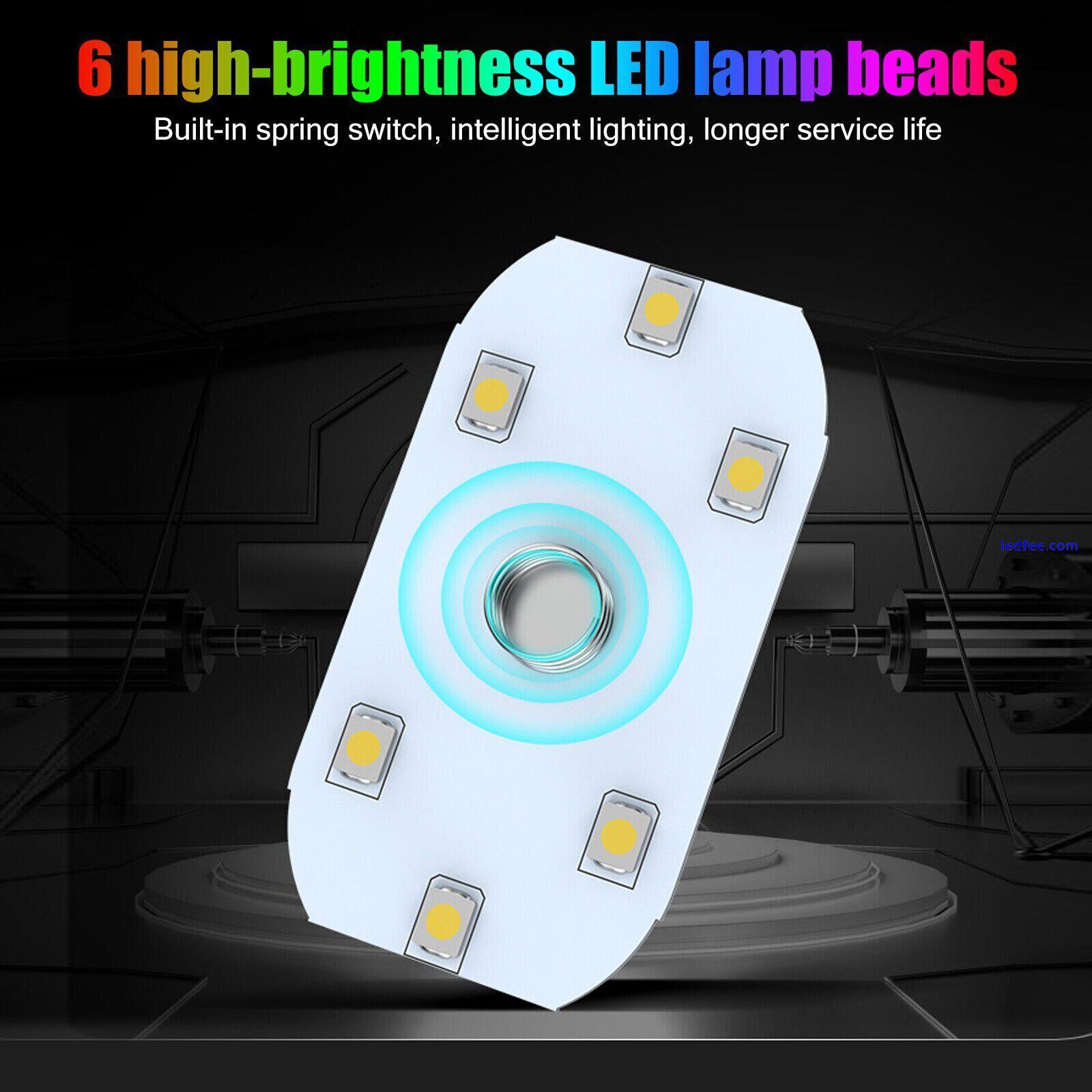 Magnetic Interior LED Light Touch Sensing USB Charging Lighting Car Accessories 3 