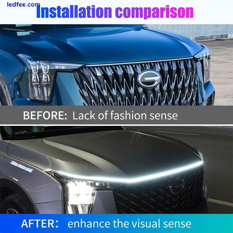 Car Hood Light Strip Dynamic Scan Led Lighting For Ford Lamp Lights Accessories 2 
