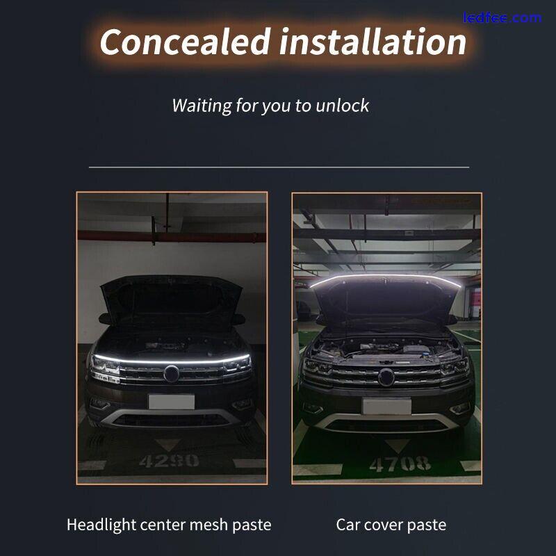 Car Hood Light Strip Dynamic Scan Led Lighting For Ford Lamp Lights Accessories 4 