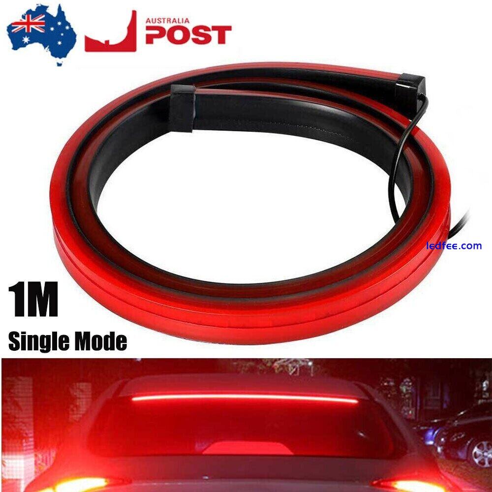 LED Strip Brake Bar Rear Tail Red High Reverse Stop Signal Light Car Accessories 3 