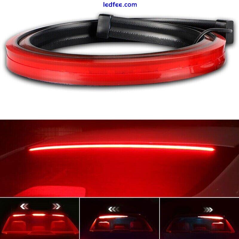 LED Strip Brake Bar Rear Tail Red High Reverse Stop Signal Light Car Accessories 5 