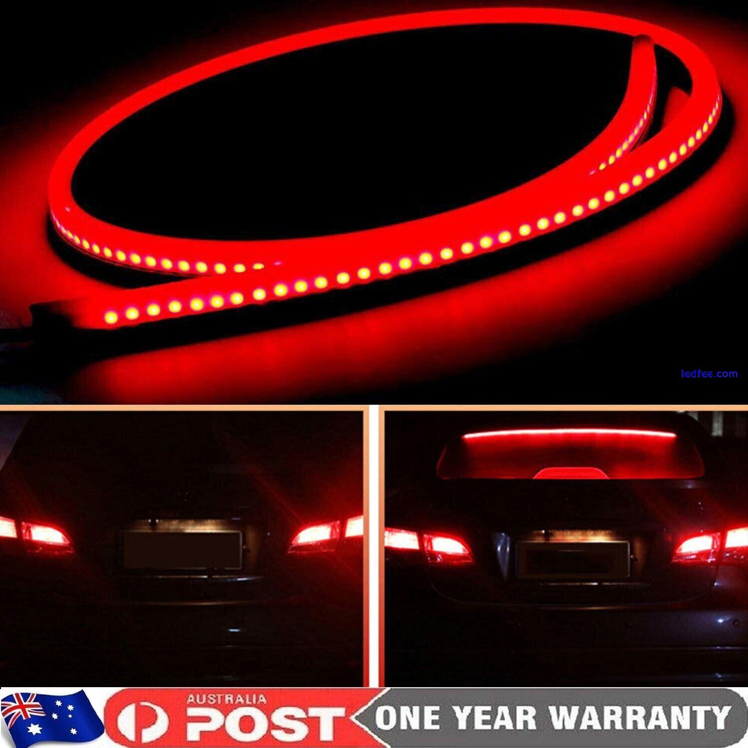 LED Strip Brake Bar Rear Tail Red High Reverse Stop Signal Light Car Accessories 1 