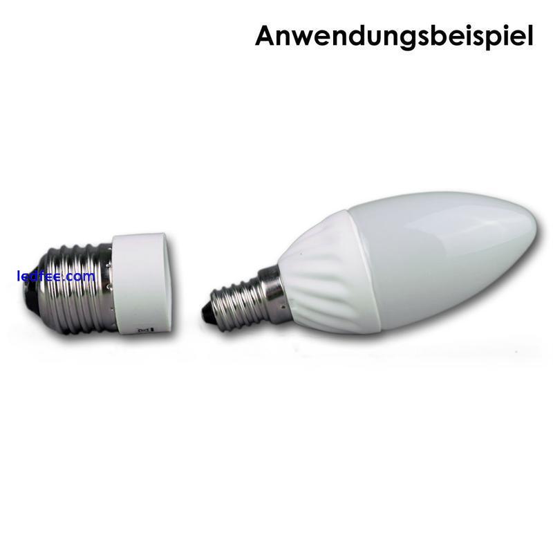 Lampensockel Adapter E27 zu E14 Leuchtmitteladapter Adaptersockel LED Konverter 3 