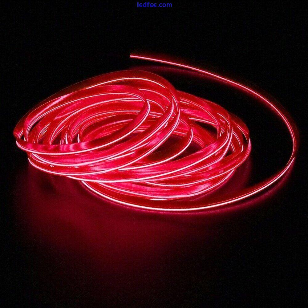 LED Car Interior 6.5FT Atmosphere Decorative Wire Strip Accessories Lamp Light D 2 