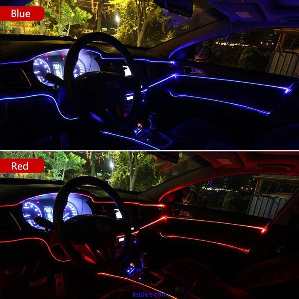 5M LED Car Interior Atmosphere Decorative Wire Strip Light Lamp Accessories D 1 