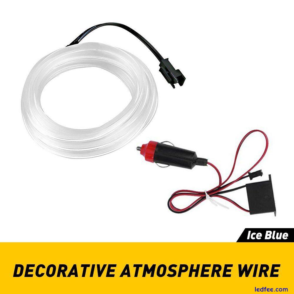 LED Auto Car Interior 12V Decor Atmosphere Wire Strip Accessories Light Lamp EOA 3 