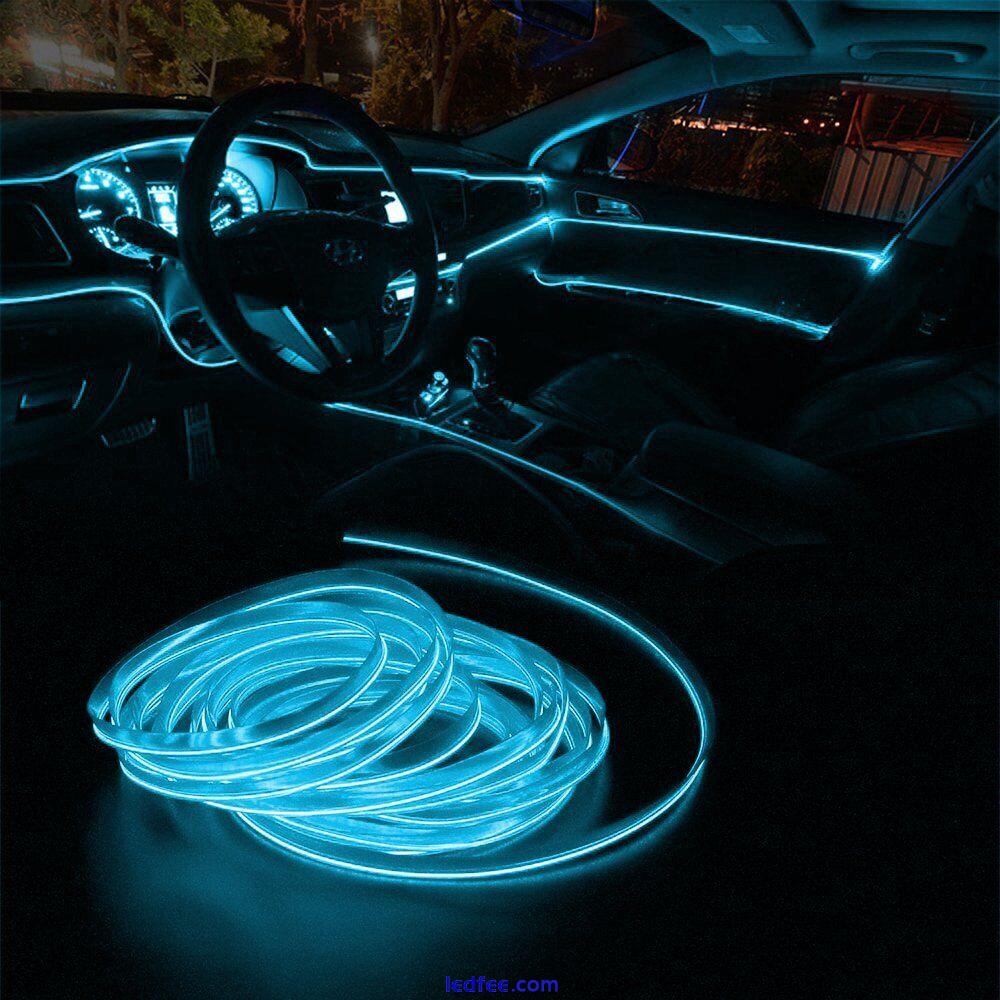 LED Auto Car Interior 12V Decor Atmosphere Wire Strip Accessories Light Lamp EOA 0 