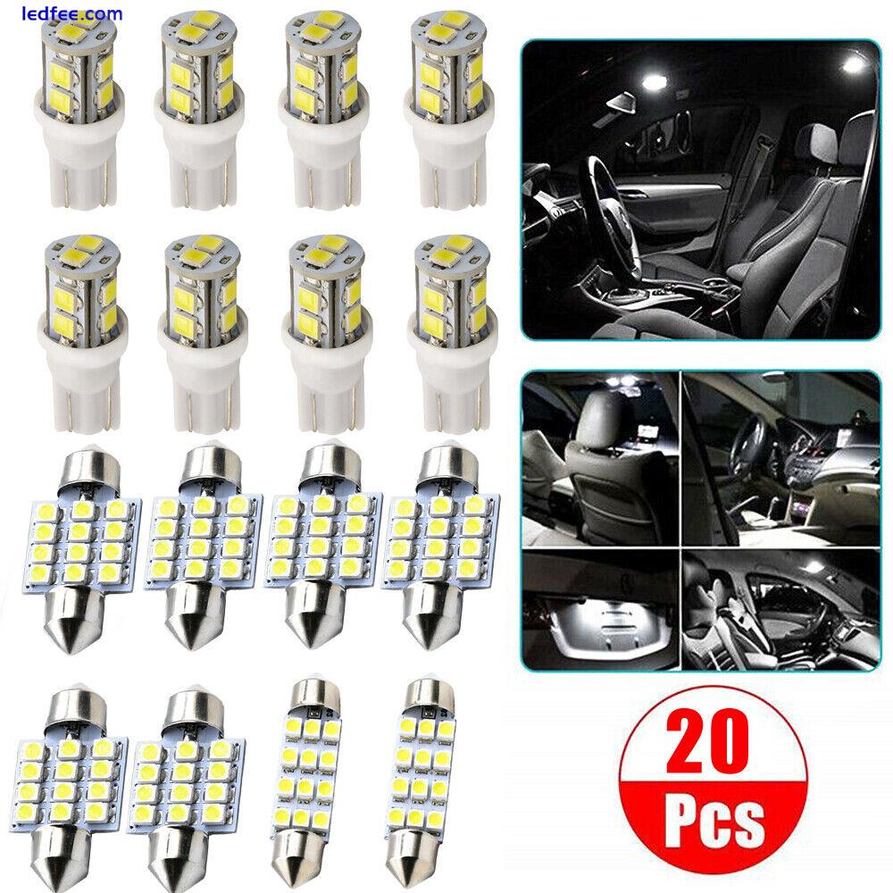 20pcs LED Car Interior Accessories Light For Dome Map Door License Plate Lights 0 