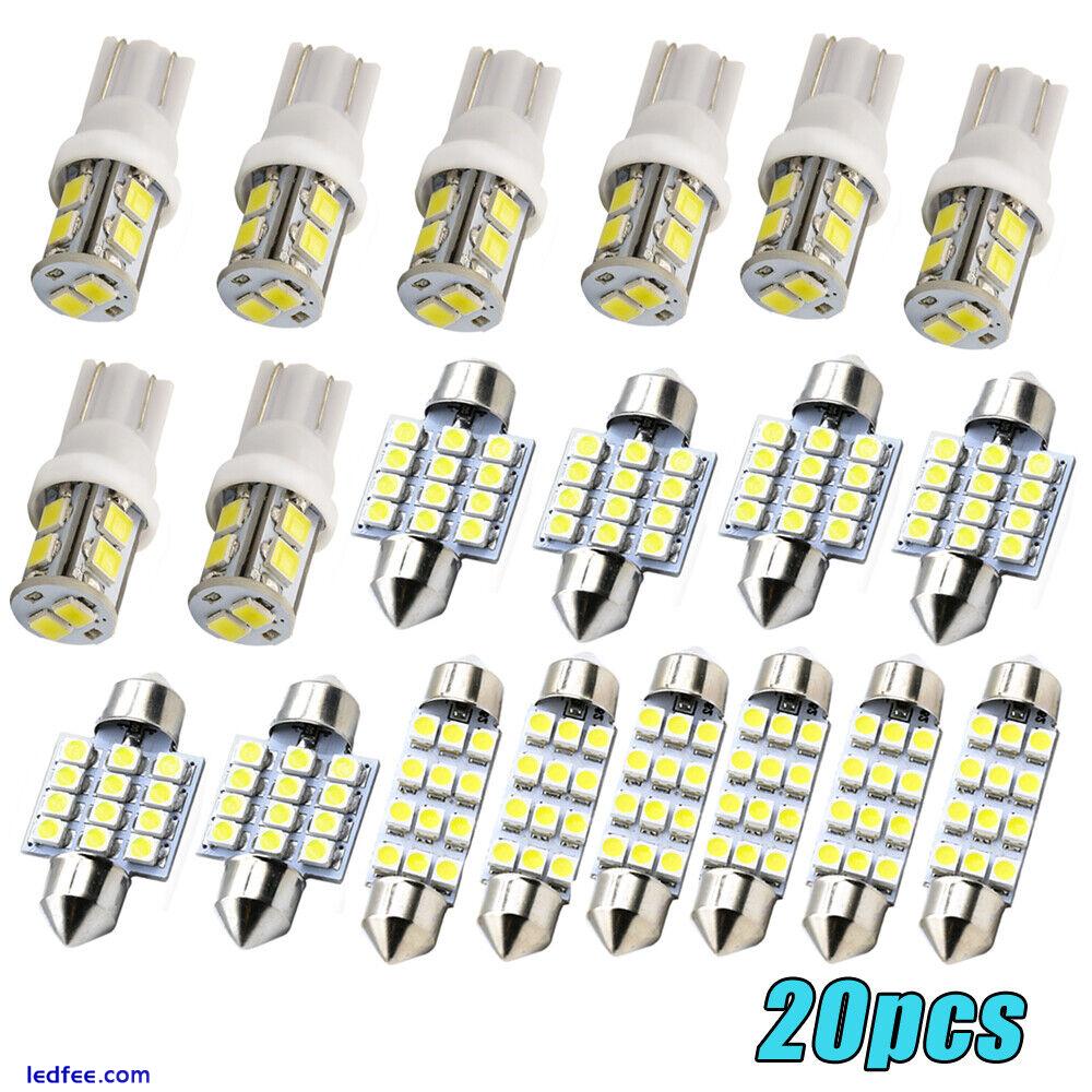 20pcs LED Car Interior Accessories Light For Dome Map Door License Plate Lights 3 