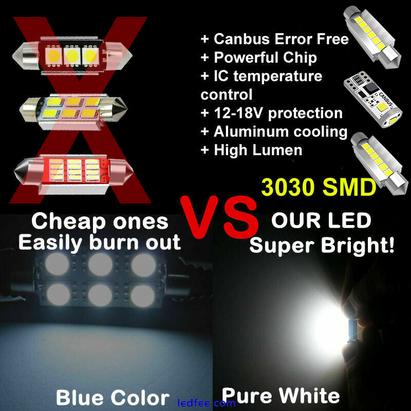 Toyota CH-R LED Interior Kit Premium 6 SMD White Error Free Bulbs 0 