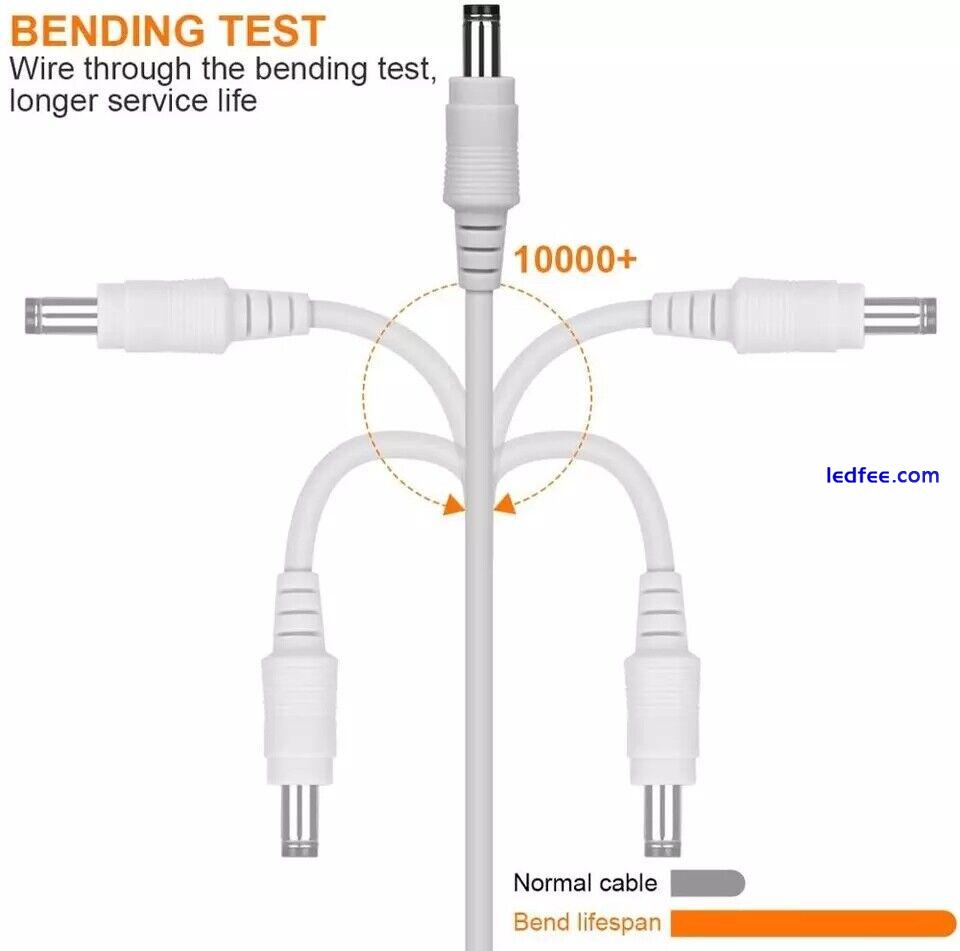 12V DC 5M Power Extension Cable for CCTV LED strips Modem & Adapters 2.1mm*5.5mm 4 