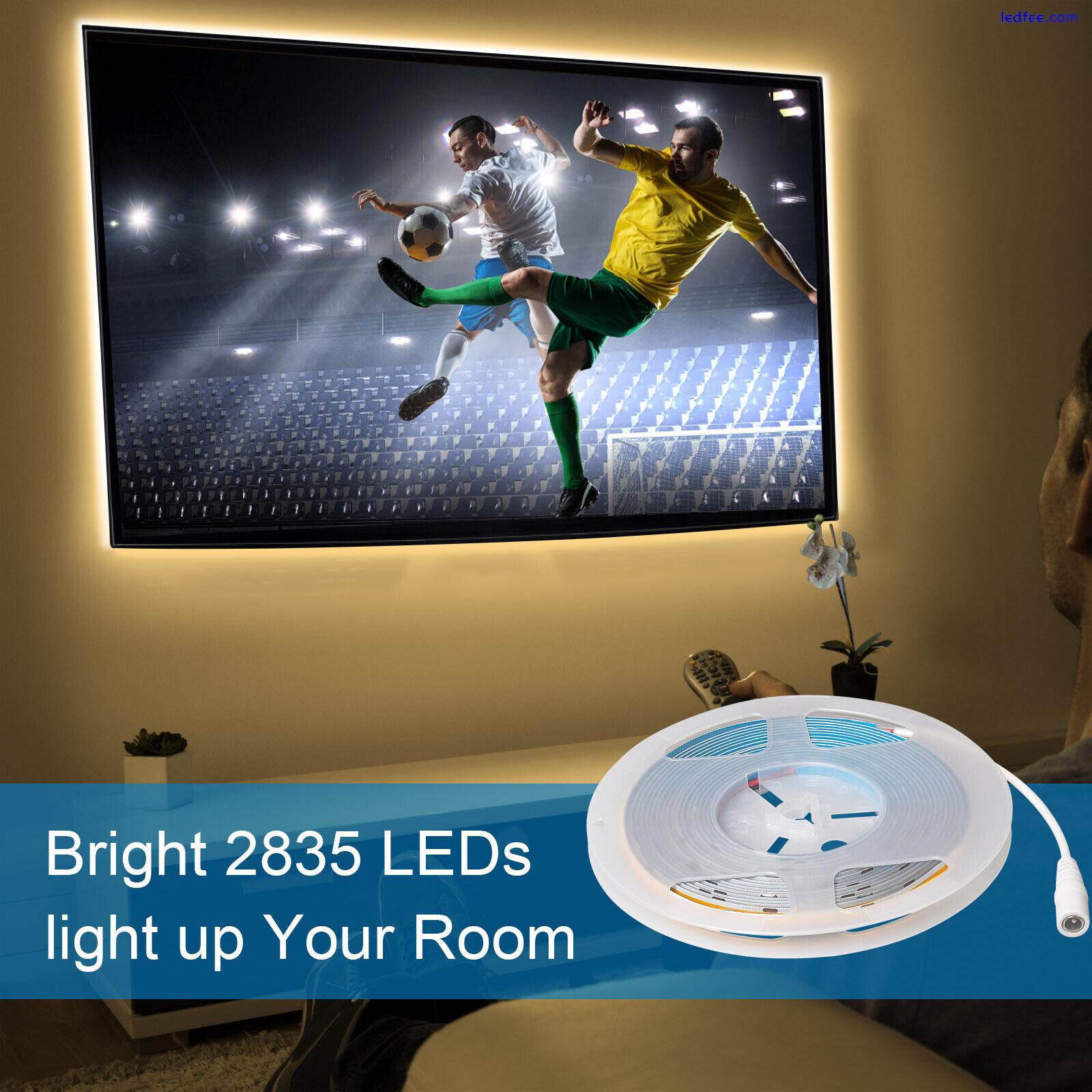 2-15m 12V 24V COB LED Strip Lights Flexible Tape Light for Bedroom Cabinet Stair 1 