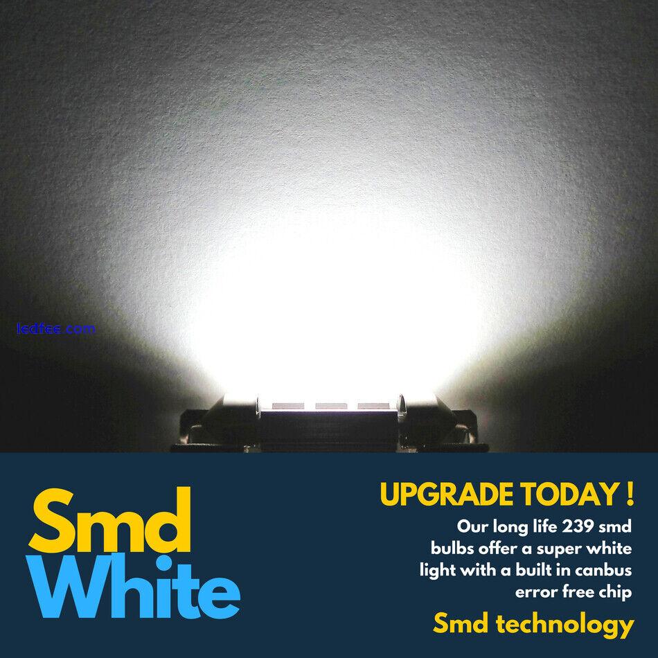 2x 36mm Led Car Smd 239 272 C5w Festoon Number Plate White Light Lamps Bulbs 12v 3 
