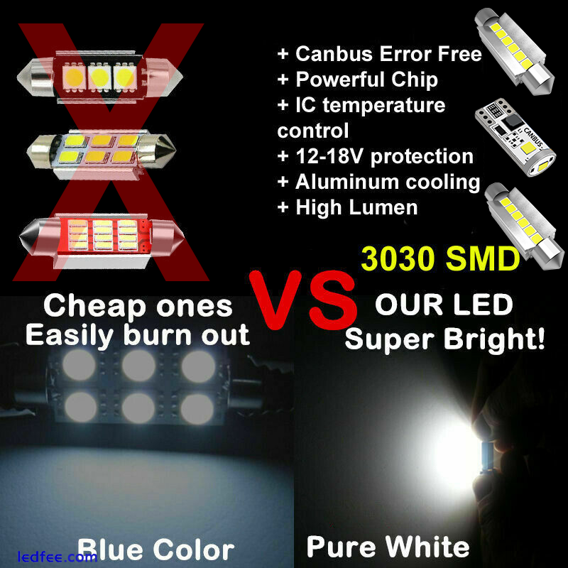 Mazda 6 GH LED Interior Premium Kit 10 SMD Bulbs White Error Free 2007-2012 0 