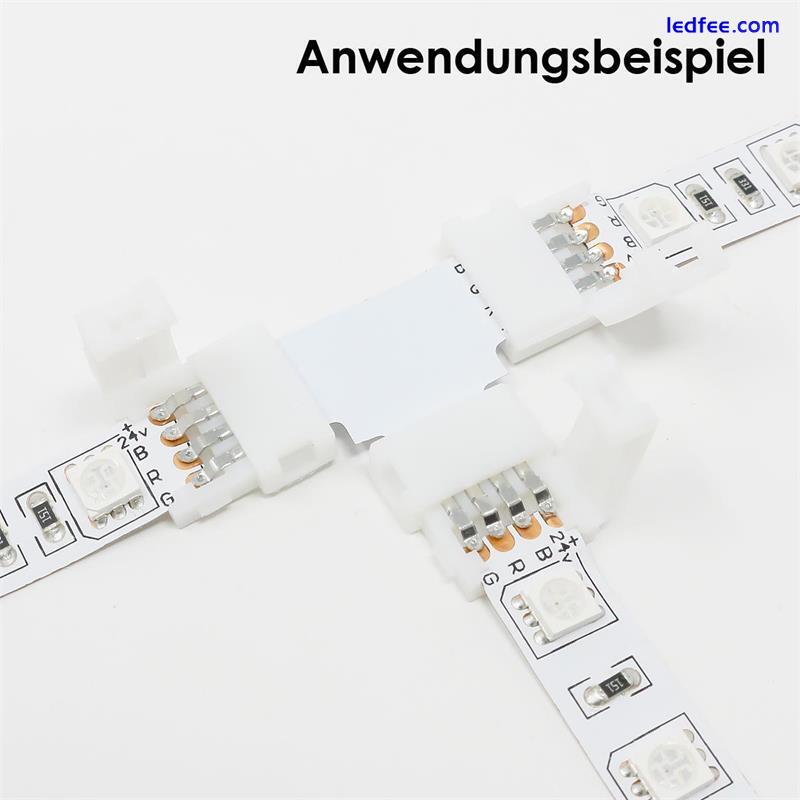 5 x T-Verbinder / Abzweigverbinder RGB SMD LED Stripe Streifen Direktverbinder 2 