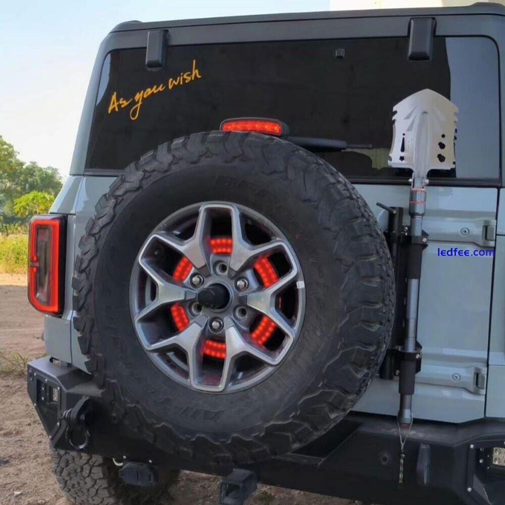 for Jeep Wrangler JK JL Rear Spare Wheel Tire Tyre LED Lights Accessories 1 