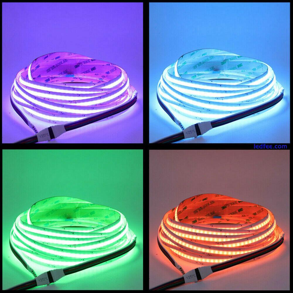 High Density Flexible RGB RGBW CCT COB LED Strip Lights FOB Cabinet Kitchen tape 1 