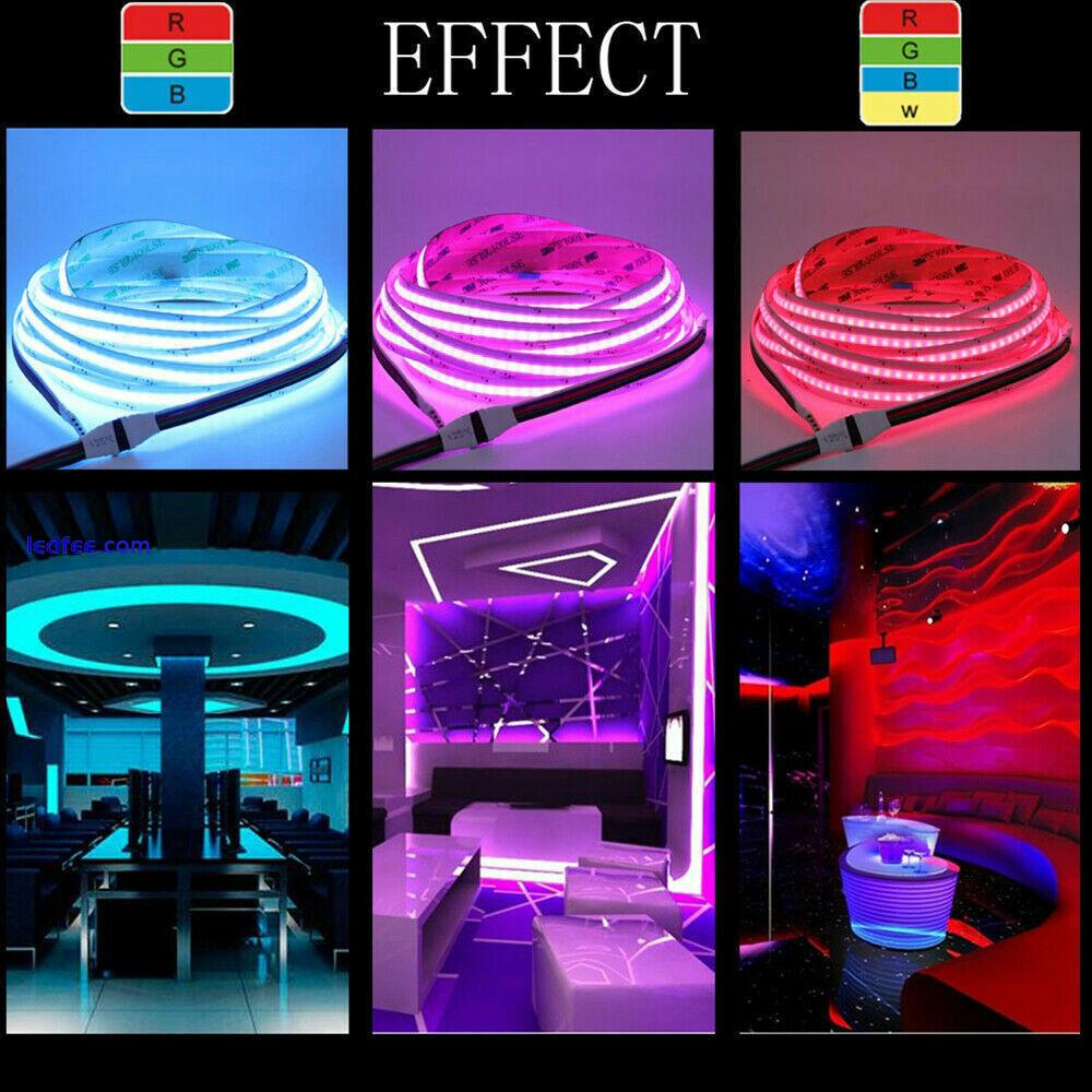 High Density Flexible RGB RGBW CCT COB LED Strip Lights FOB Cabinet Kitchen tape 0 