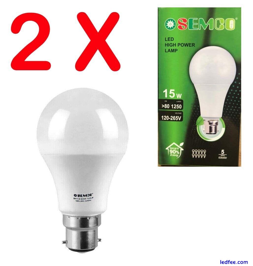 15W = 150w LED HIGH POWER Lamp COOL WHITE B22 BAYONET Cap LIGHT BULB Energy Save 2 