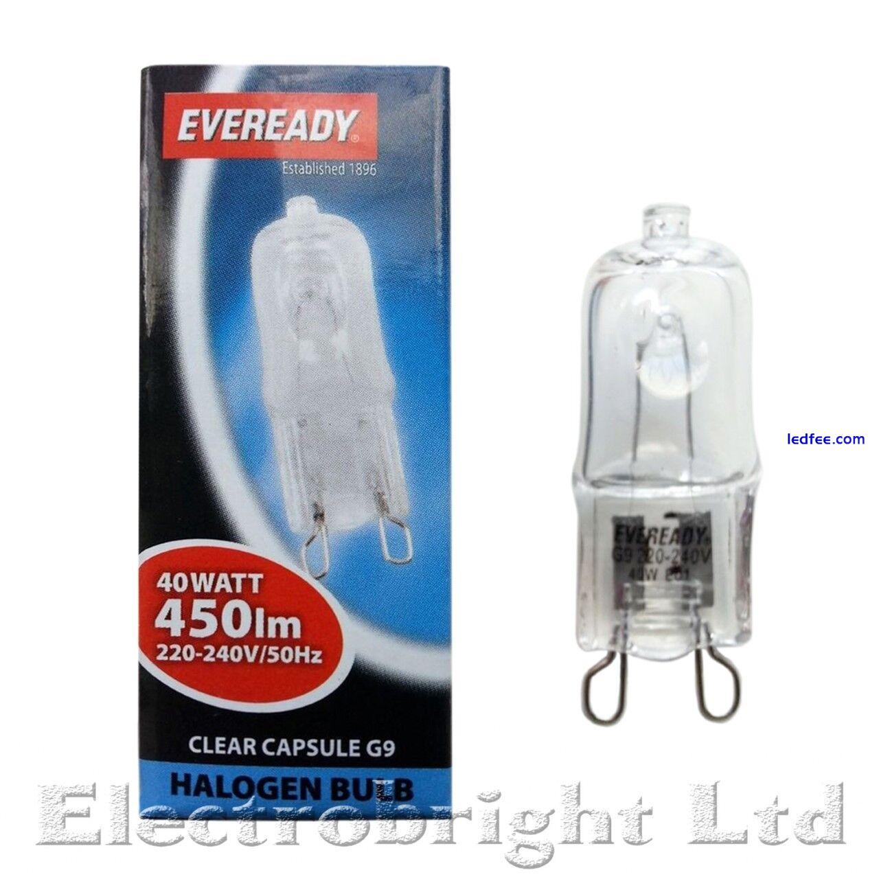 Kosnic/Eveready G9 LED HALOGEN 18w=25w,25w/40w 29w/33=40w/42w=60w DIMMABLE bulbs 4 