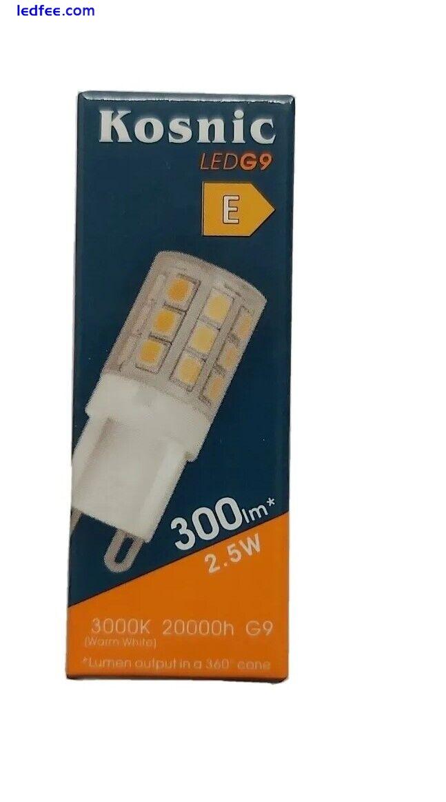Kosnic/Eveready G9 LED HALOGEN 18w=25w,25w/40w 29w/33=40w/42w=60w DIMMABLE bulbs 1 