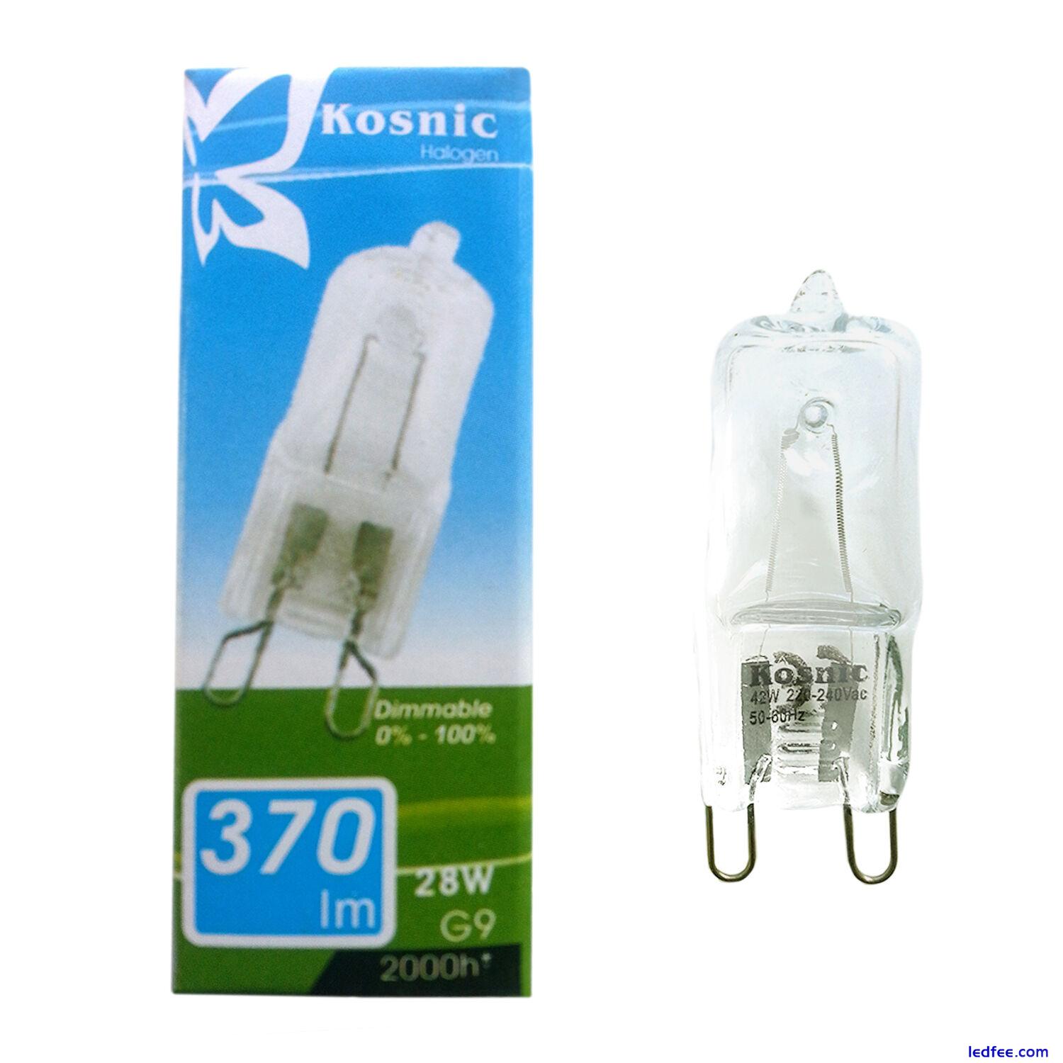 Kosnic/Eveready G9 LED HALOGEN 18w=25w,25w/40w 29w/33=40w/42w=60w DIMMABLE bulbs 5 