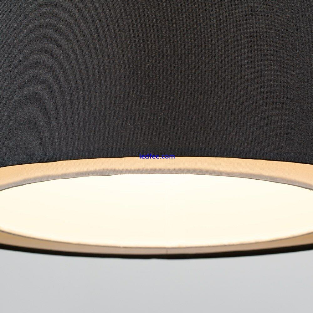 Ceiling Light Shade Easy Fit Large Dual Drum Pendant Living Room Lampshade LED 5 