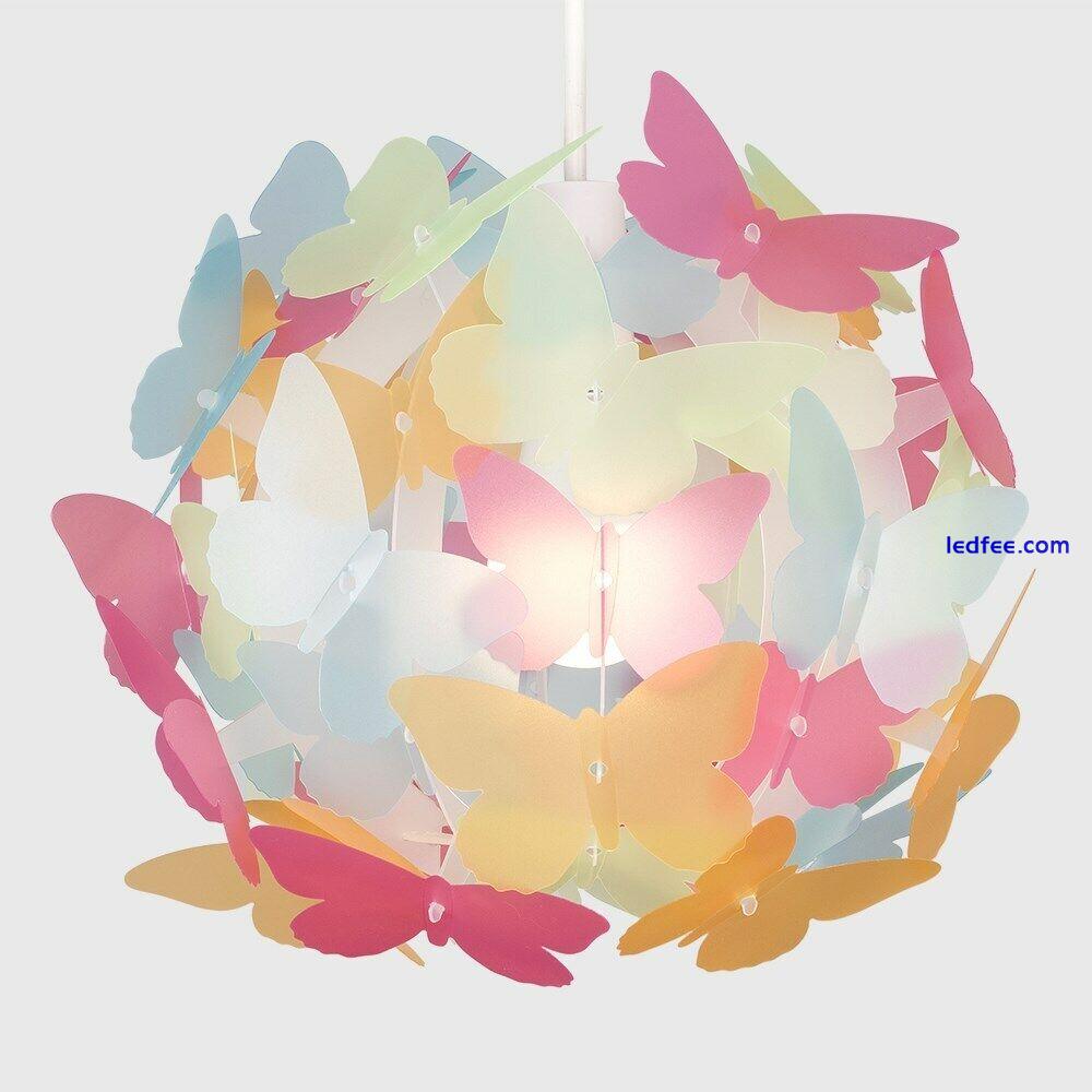 Butterfly Ceiling Light Shade Pendant Lampshade Easy Fit Bedroom Lighting Girls 3 