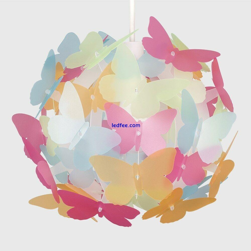 Butterfly Ceiling Light Shade Pendant Lampshade Easy Fit Bedroom Lighting Girls 2 