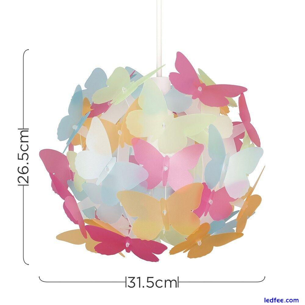 Butterfly Ceiling Light Shade Pendant Lampshade Easy Fit Bedroom Lighting Girls 5 