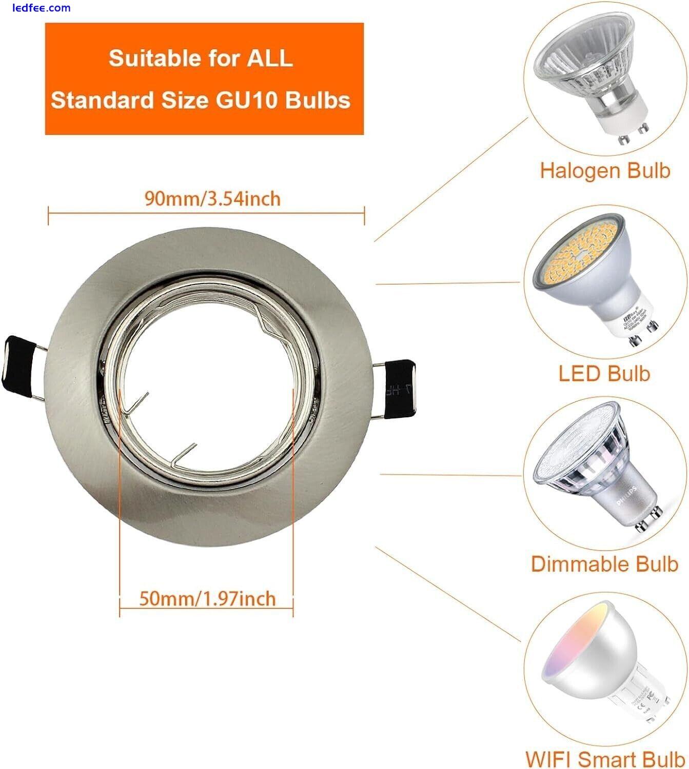 Recessed GU10 Downlight Ceiling Spotlights Fitting Downlighters 5 