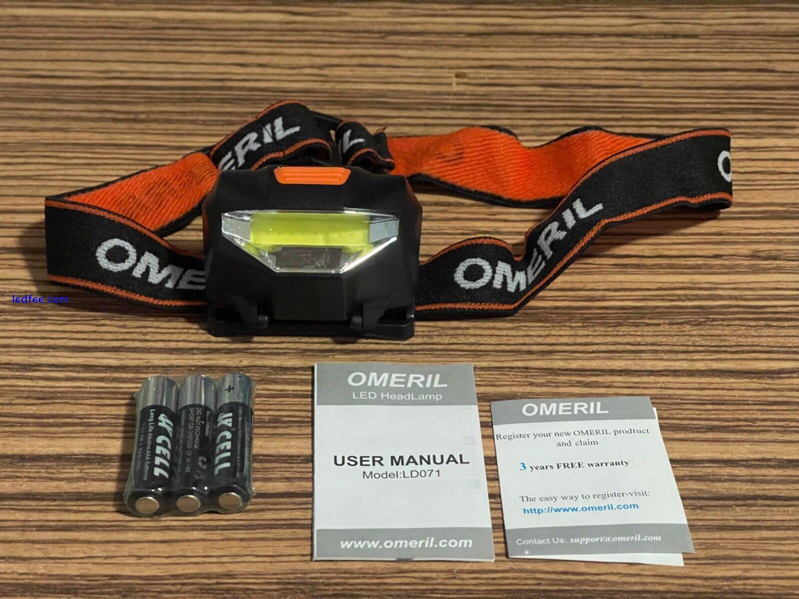 OMERIL LD071 Lightweight Waterproof LED Head Torch 1 