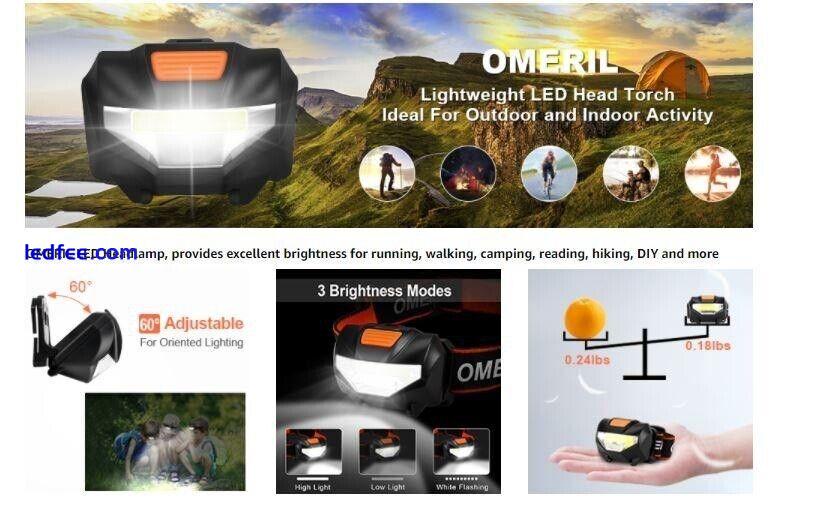 OMERIL LD071 Lightweight Waterproof LED Head Torch 3 