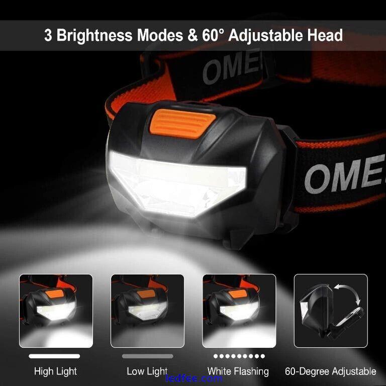 OMERIL LD071 Lightweight Waterproof LED Head Torch 4 