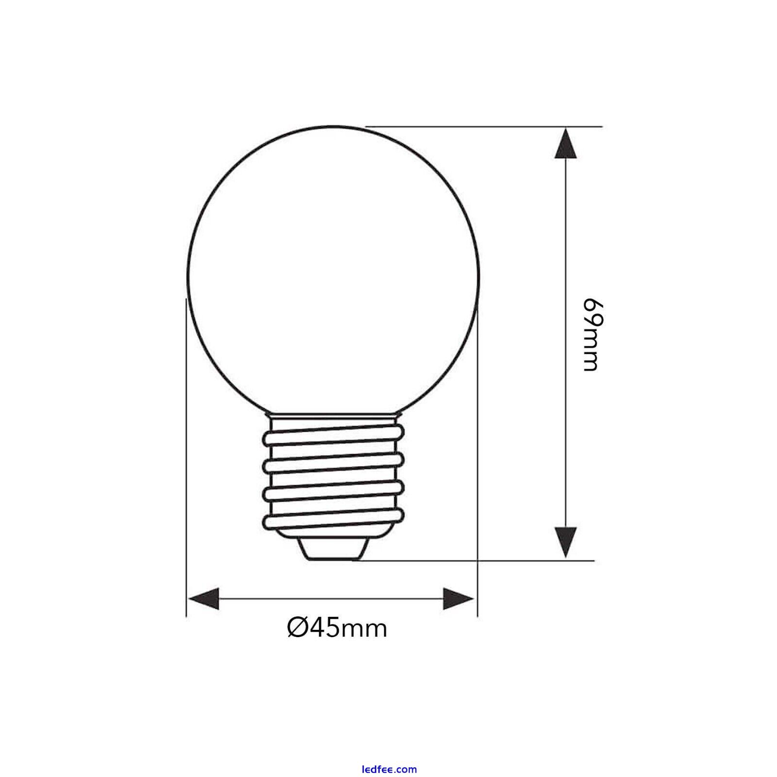 5pcs 3W E27 Screw LED Globe Light Bulbs Garden Party Wedding Festoon Lights 2 