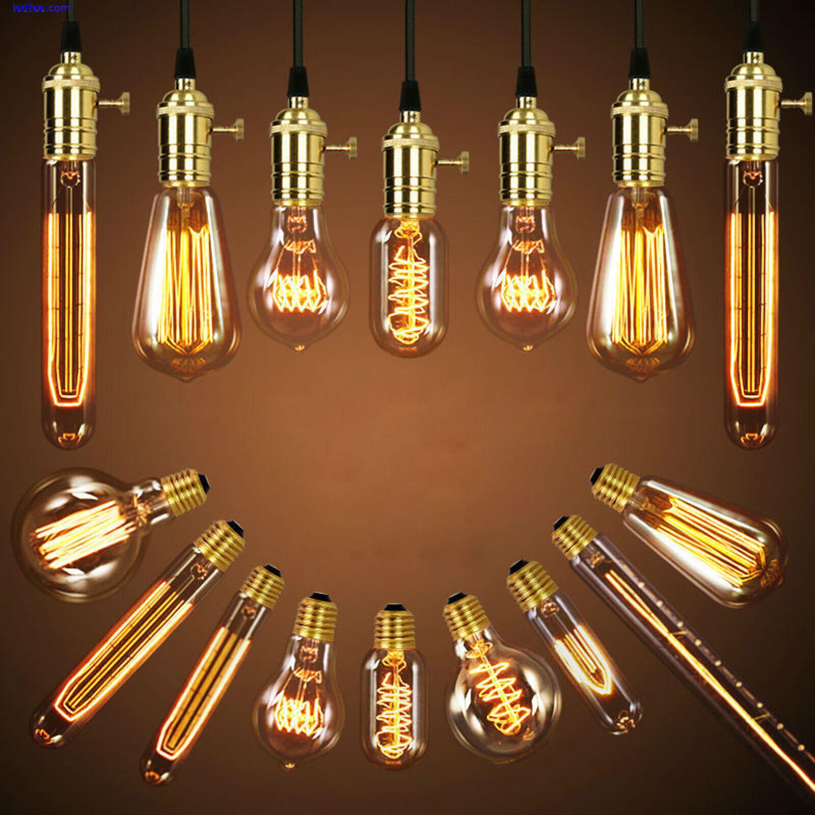 Vintage E27 40W LED Edison Bulbs Filament Light Home Shop Decor Warm White Lamps 0 