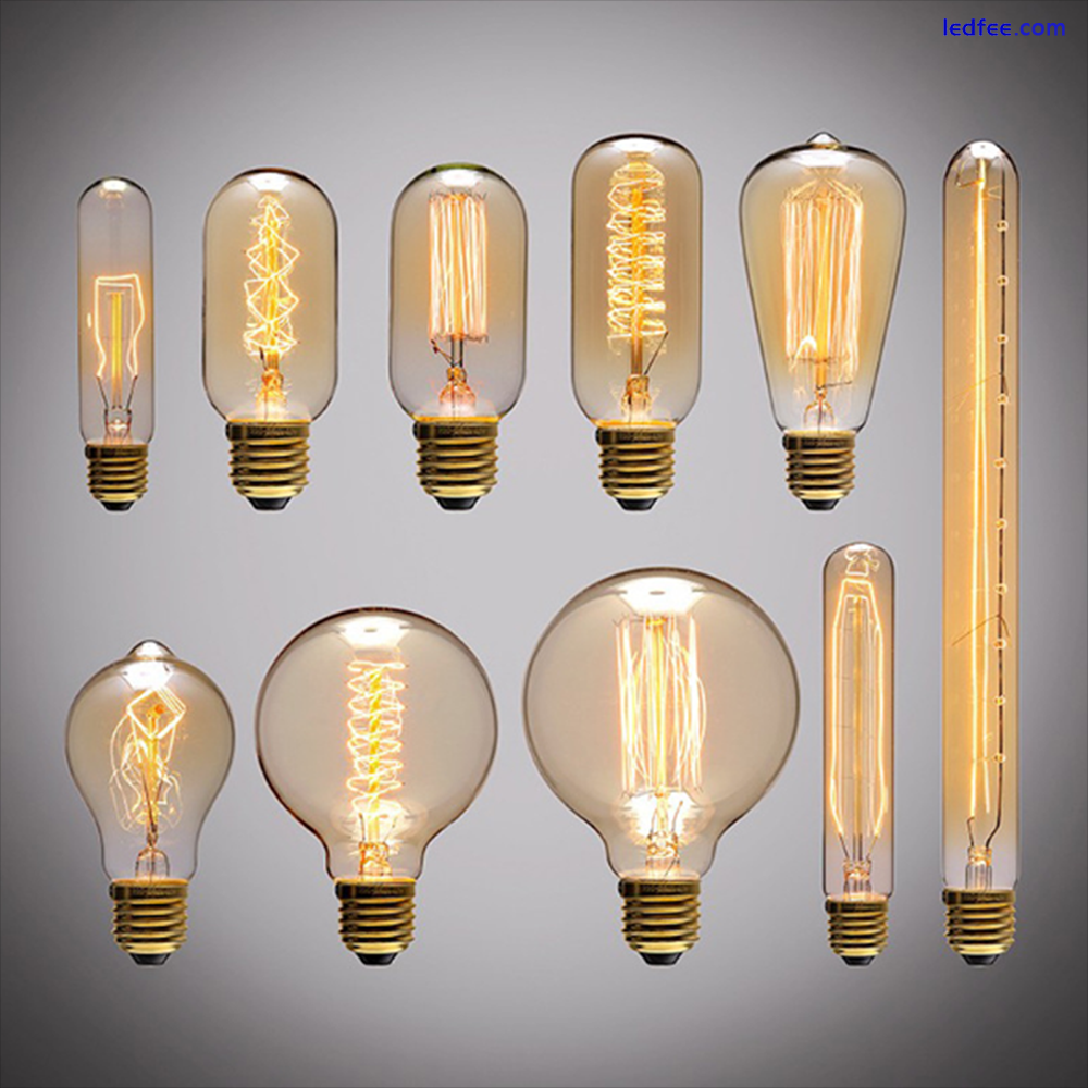 Vintage E27 40W LED Edison Bulbs Filament Light Home Shop Decor Warm White Lamps 2 