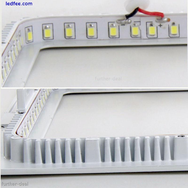 Dimmable Epistar Recessed LED Panel Lamp 9W 12W 15W 18W 21W Ceiling Down Lights 2 