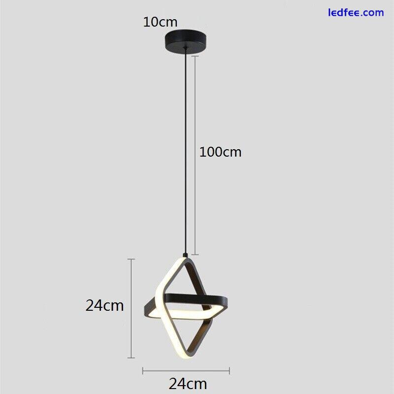 Black Pendant Light Bar Chandelier Lighting Kitchen LED Lamp Home Ceiling Lights 0 