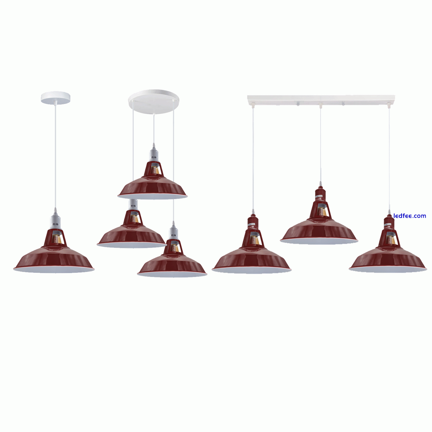Vintage Industrial Pendant Light Modern Hanging Retro Lamp LED Ceiling Lights UK 0 