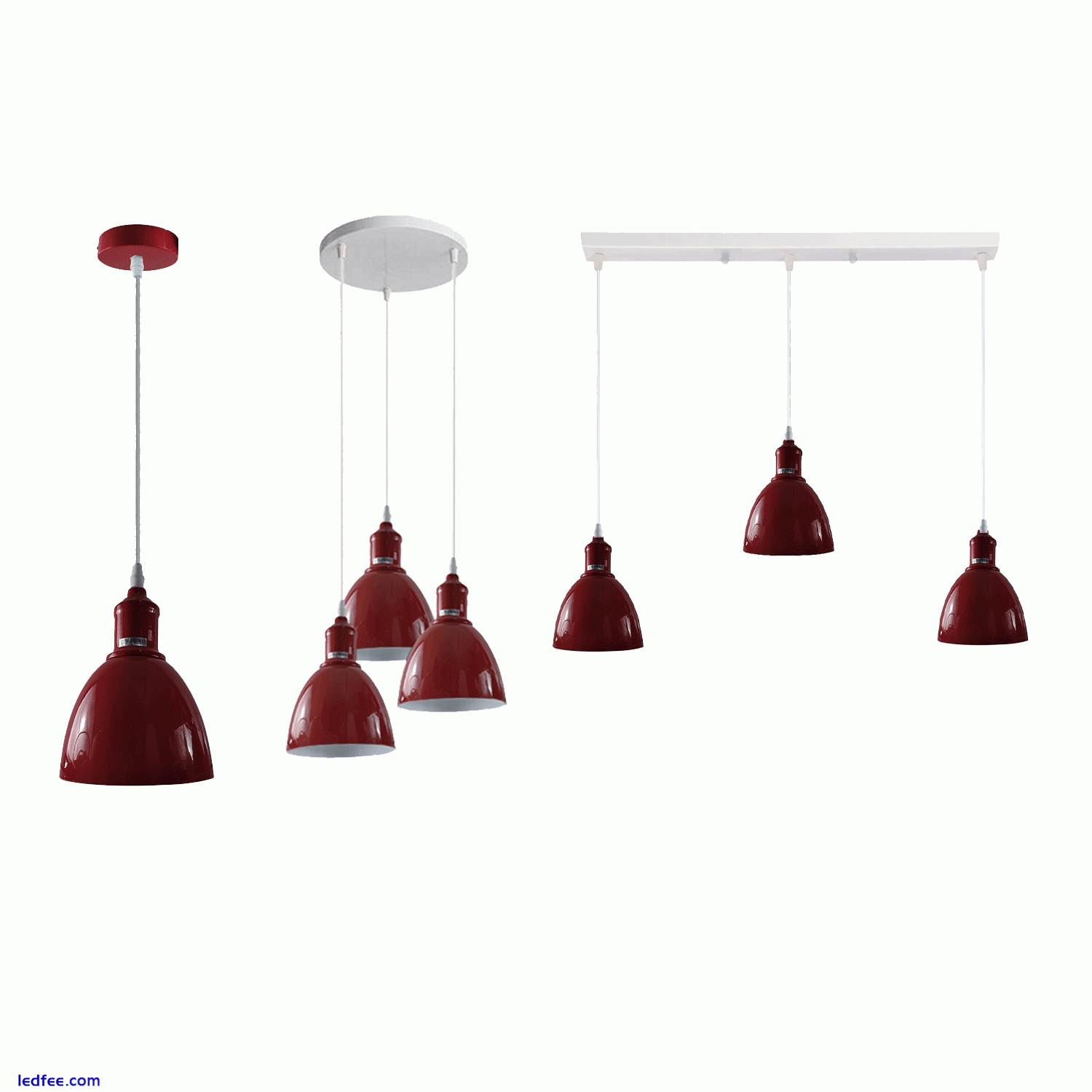 Vintage Industrial Pendant Light Modern Hanging Retro Lamp LED Ceiling Lights UK 3 