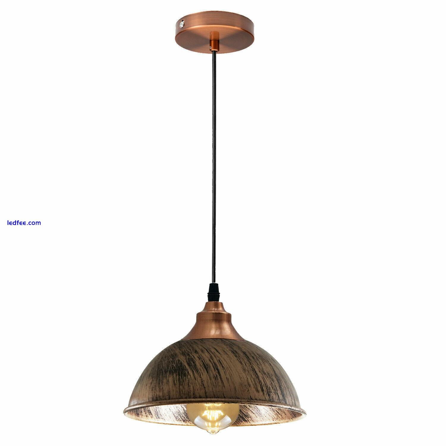 Modern LED Ceiling Lights Vintage Industrial Pendant Light Hanging Retro Lamp UK 4 