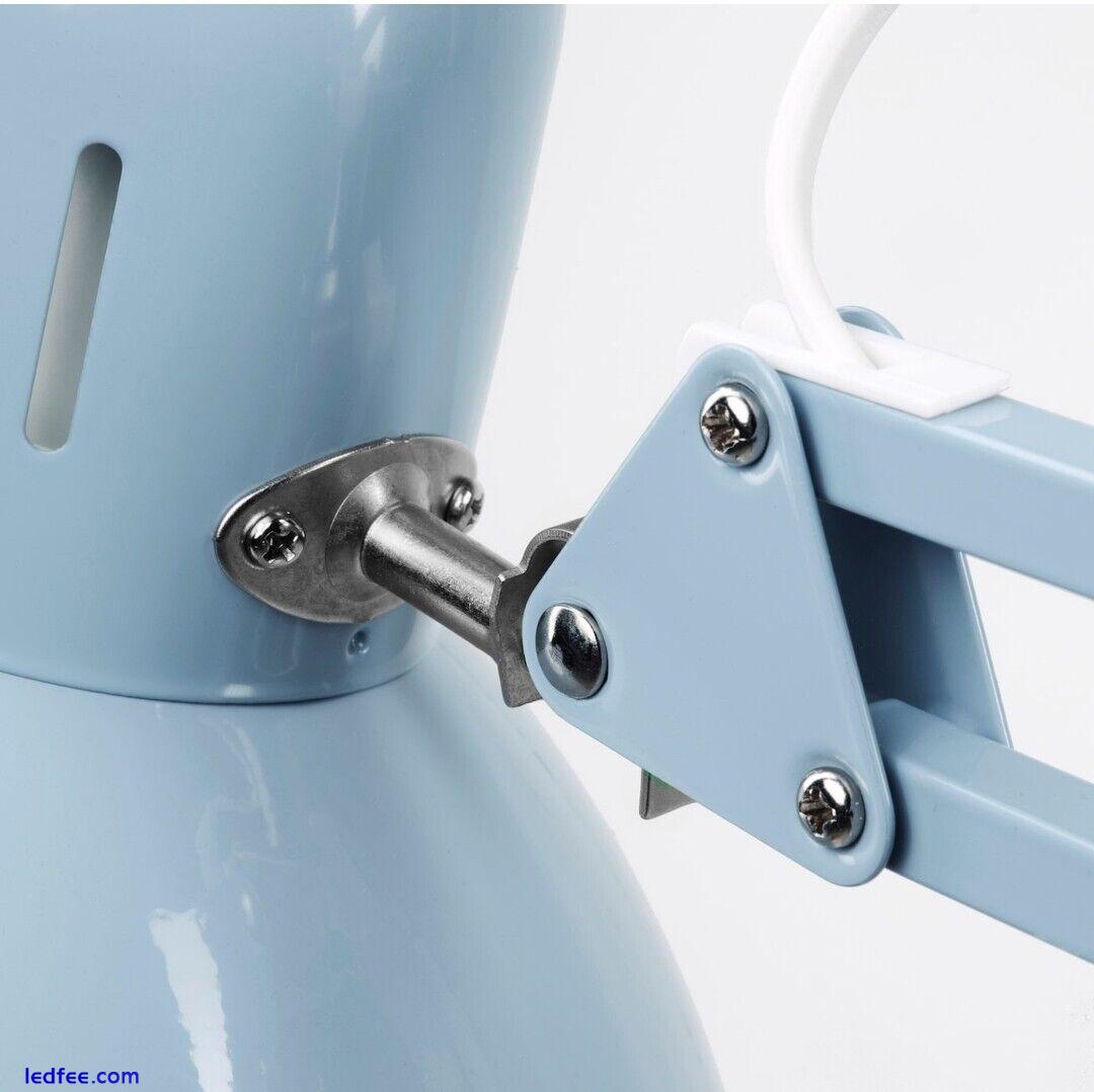 NEW IKEA TERTIAL Work Lamp Adjustable Arm Table Lighter Desk Study  Lamp[BLUE] 1 